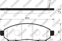 Тормозные колодки TG-2517C/PN2517 (КЕРАМИКА)* Ti·GUAR