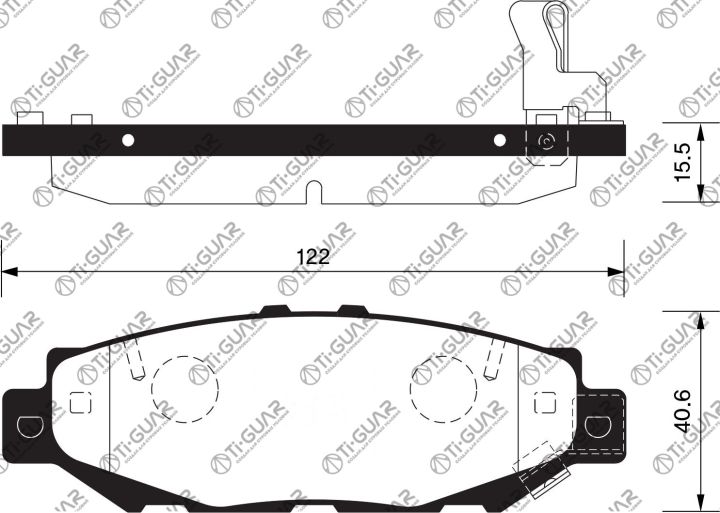 Тормозные колодки TG-369C/PF1363 (КЕРАМИКА)* Ti·GUAR Тормозные колодки TG-369C/PF1363 (КЕРАМИКА)* Ti·GUAR