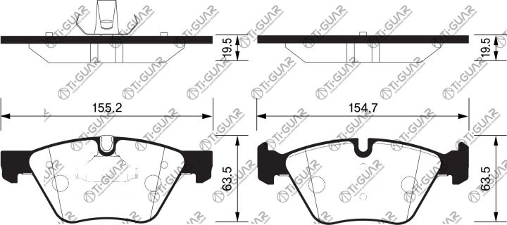 Тормозные колодки TG-1559/PN0513* Ti·GUAR