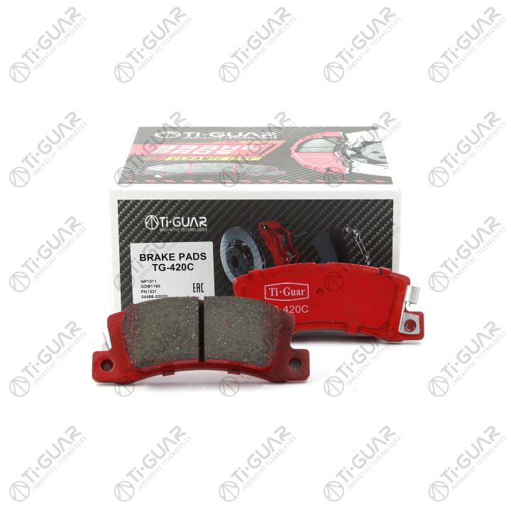Тормозные колодки TG-420C/PF1321 (КЕРАМИКА)* Ti·GUAR Тормозные колодки TG-420C/PF1321 (КЕРАМИКА)* Ti·GUAR